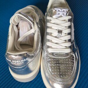 Sam Edelman sneakers, Silver, NEW, US7.0